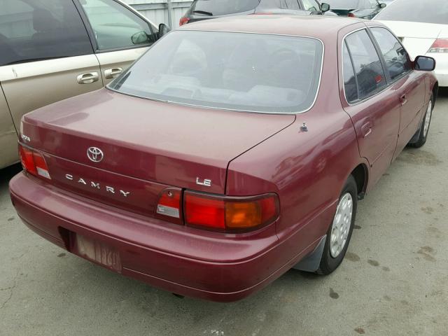 4T1BG12K1TU730629 - 1996 TOYOTA CAMRY DX RED photo 4