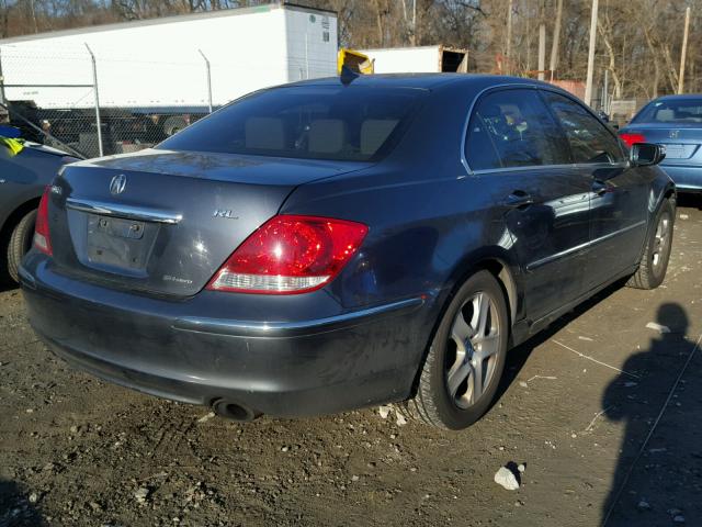 JH4KB16527C002223 - 2007 ACURA RL ლურჯი ფოტო 4