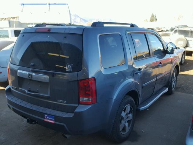 5FNYF4H58AB015793 - 2010 HONDA PILOT EXL GRAY photo 4