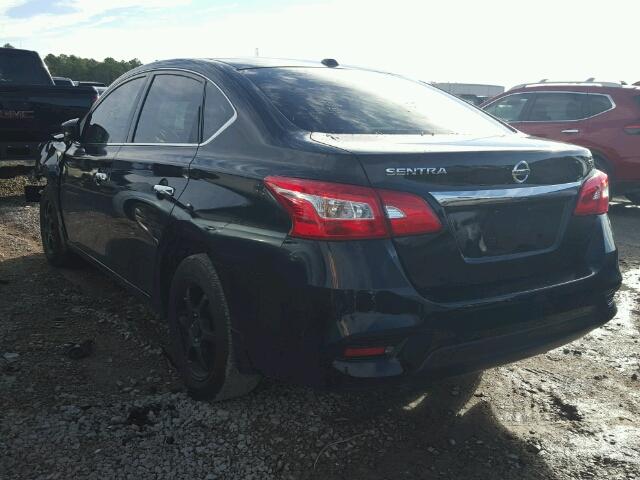 3N1AB7AP6GL665231 - 2016 NISSAN SENTRA S BLACK photo 3