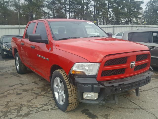 1C6RD7KT2CS285067 - 2012 DODGE RAM 1500 S RED photo 1