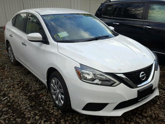 3N1AB7AP5HY377396 - 2017 NISSAN SENTRA S WHITE photo 1