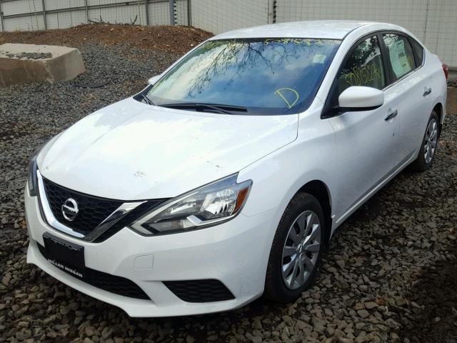 3N1AB7AP5HY377396 - 2017 NISSAN SENTRA S WHITE photo 2