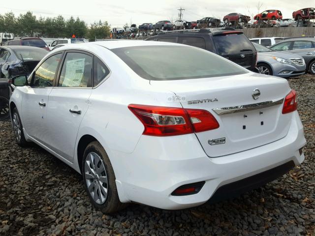 3N1AB7AP5HY377396 - 2017 NISSAN SENTRA S WHITE photo 3