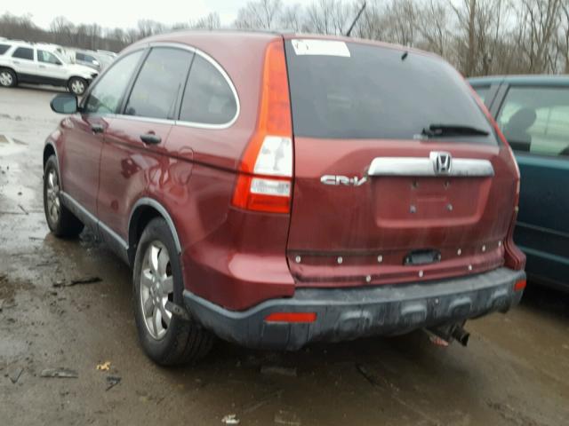 JHLRE48537C076050 - 2007 HONDA CR-V EX RED photo 3