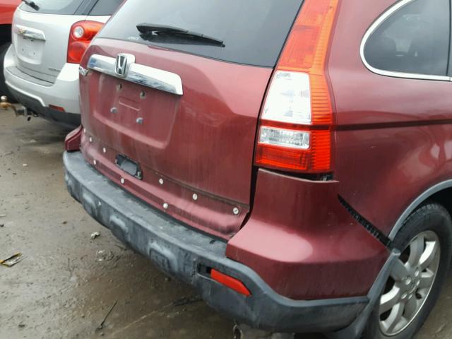 JHLRE48537C076050 - 2007 HONDA CR-V EX RED photo 9