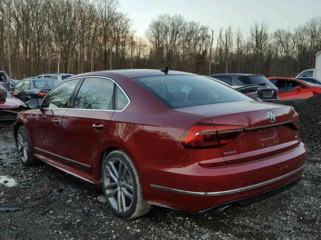 1VWDT7A36HC024224 - 2017 VOLKSWAGEN PASSAT R-L RED photo 3