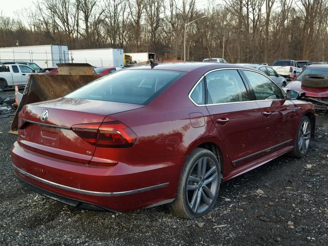 1VWDT7A36HC024224 - 2017 VOLKSWAGEN PASSAT R-L RED photo 4