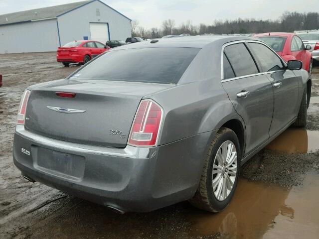 2C3CCAKT0CH143472 - 2012 CHRYSLER 300C GRAY photo 4