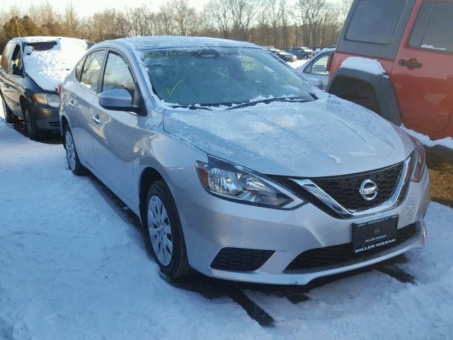 3N1AB7AP1HY399380 - 2017 NISSAN SENTRA S SILVER photo 1