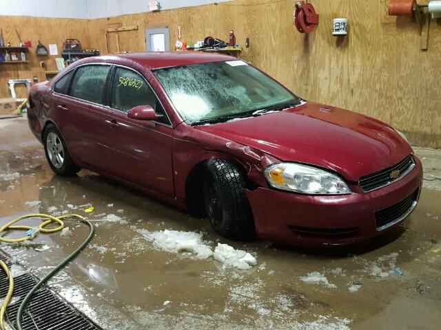 2G1WT58K769418132 - 2006 CHEVROLET IMPALA LT RED photo 1