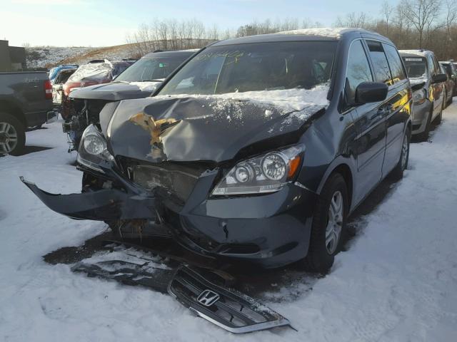 5FNRL38706B456544 - 2006 HONDA ODYSSEY EX GREEN photo 2