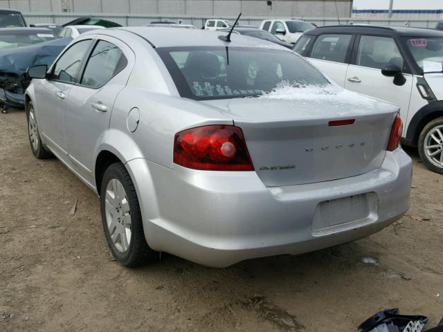 1C3CDZAB7CN242608 - 2012 DODGE AVENGER SE GRAY photo 3