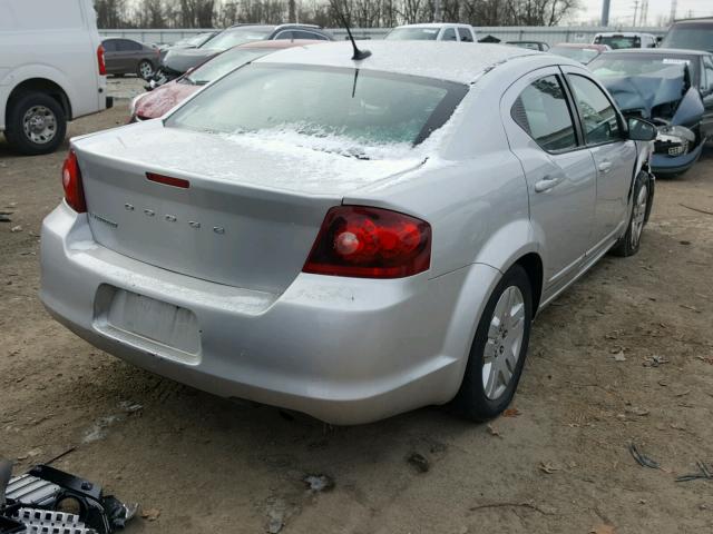 1C3CDZAB7CN242608 - 2012 DODGE AVENGER SE GRAY photo 4