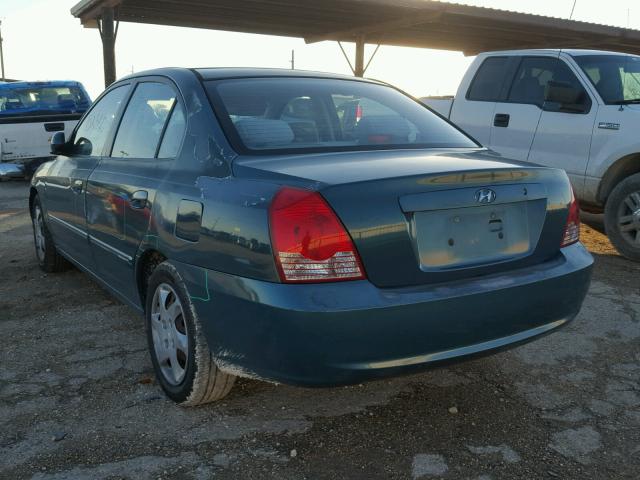 KMHDN46DX6U299675 - 2006 HYUNDAI ELANTRA GL GREEN photo 3