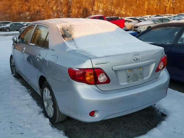 JTDBL40E299073446 - 2009 TOYOTA COROLLA BA SILVER photo 3