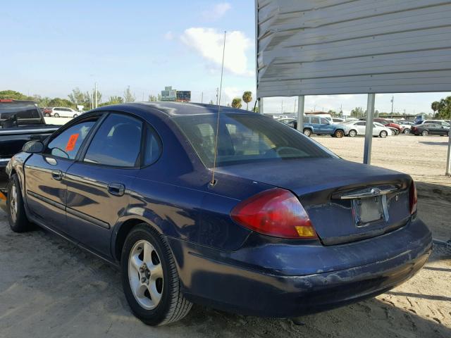 1FAFP55U7YA101367 - 2000 FORD TAURUS SES BLUE photo 3