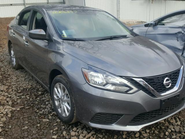 3N1AB7AP2HY402903 - 2017 NISSAN SENTRA S GRAY photo 1