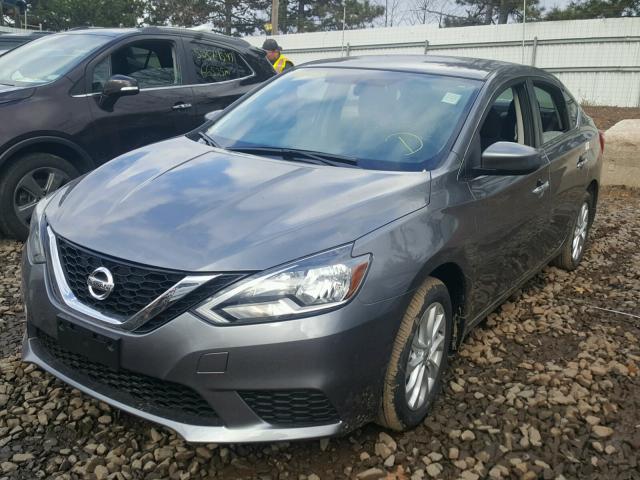 3N1AB7AP2HY402903 - 2017 NISSAN SENTRA S GRAY photo 2