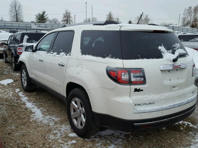 1GKKVNED5FJ278855 - 2015 GMC ACADIA SLE WHITE photo 3