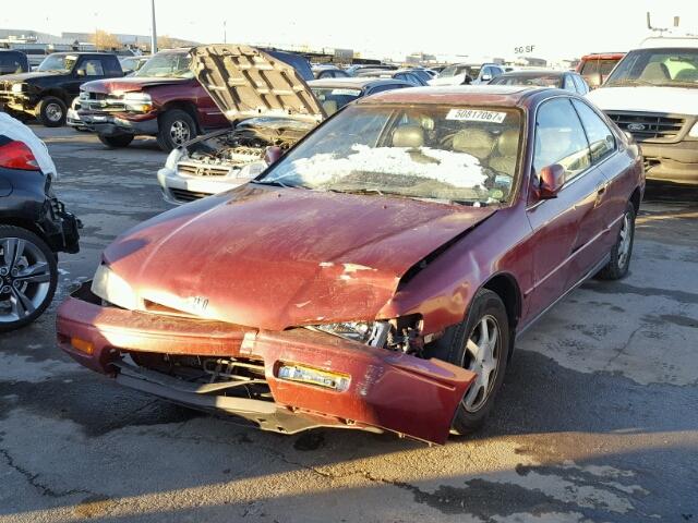 1HGCD7263SA042091 - 1995 HONDA ACCORD EX RED photo 2