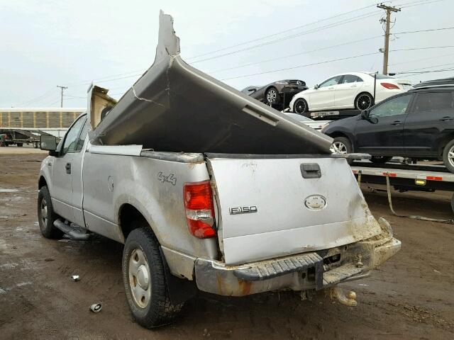 1FTRF14W45NA40621 - 2005 FORD F150 SILVER photo 3