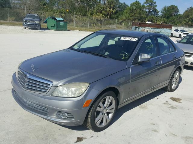 WDDGF54X88F051682 - 2008 MERCEDES-BENZ C 300 GRAY photo 2