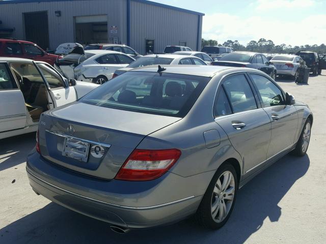 WDDGF54X88F051682 - 2008 MERCEDES-BENZ C 300 GRAY photo 4