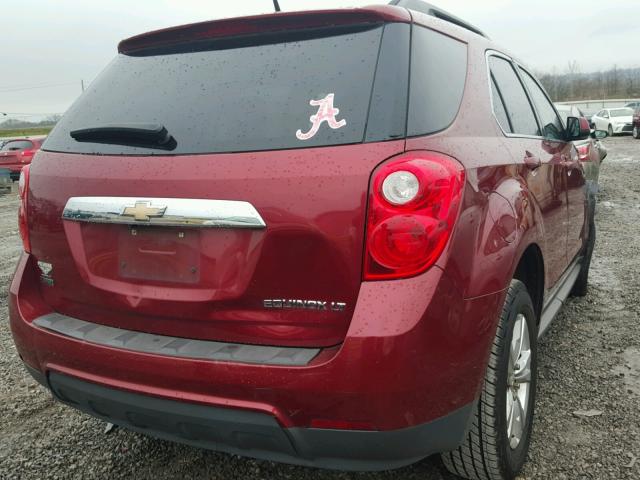 2GNALDEK0C6246014 - 2012 CHEVROLET EQUINOX LT RED photo 4