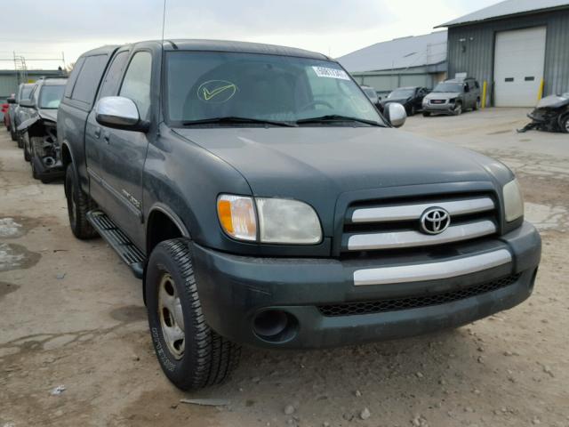 5TBBN44154S435239 - 2004 TOYOTA TUNDRA ACC GREEN photo 1