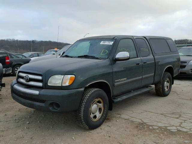 5TBBN44154S435239 - 2004 TOYOTA TUNDRA ACC GREEN photo 2