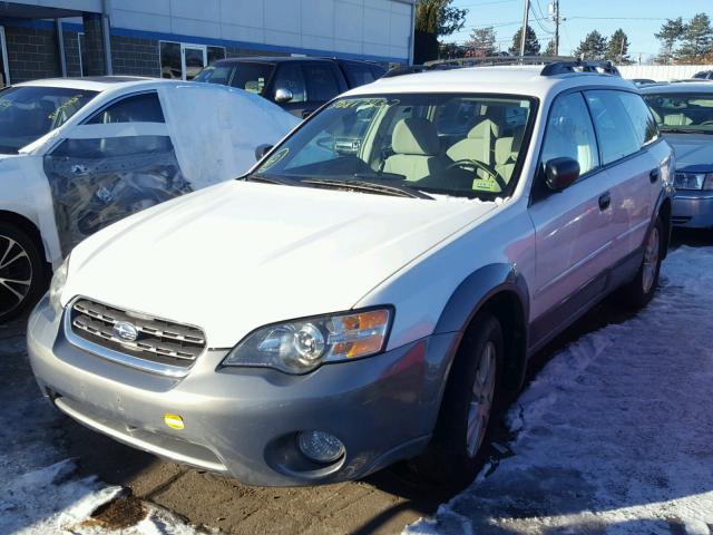 4S4BP61C457327740 - 2005 SUBARU LEGACY OUT WHITE photo 2