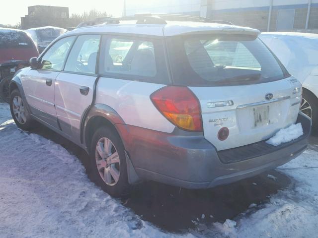 4S4BP61C457327740 - 2005 SUBARU LEGACY OUT WHITE photo 3