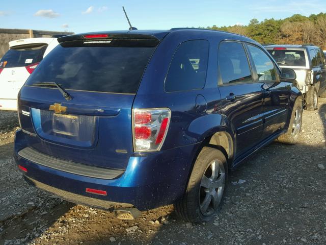 2CNDL937386074789 - 2008 CHEVROLET EQUINOX SP BLUE photo 4