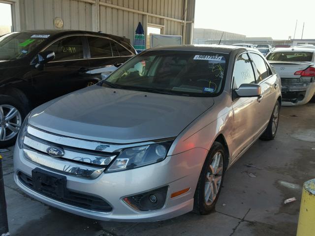 3FAHP0JG8BR129140 - 2011 FORD FUSION SEL SILVER photo 2