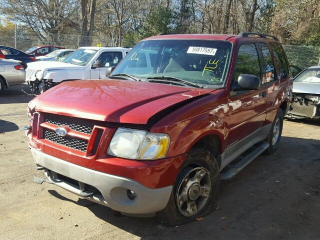 1FMYU60E81UC64787 - 2001 FORD EXPLORER S RED photo 2