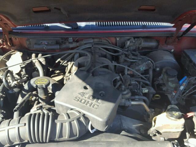 1FMYU60E81UC64787 - 2001 FORD EXPLORER S RED photo 7