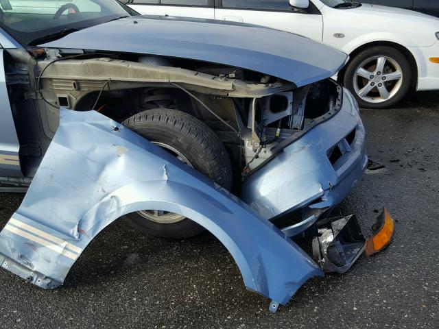 1ZVHT80N765186973 - 2006 FORD MUSTANG BLUE photo 9