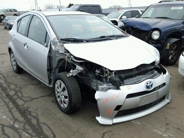 JTDKDTB33C1503705 - 2012 TOYOTA PRIUS C SILVER photo 1