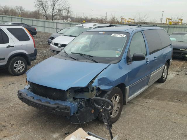 2FMDA53442BA75629 - 2002 FORD WINDSTAR S BLUE photo 2