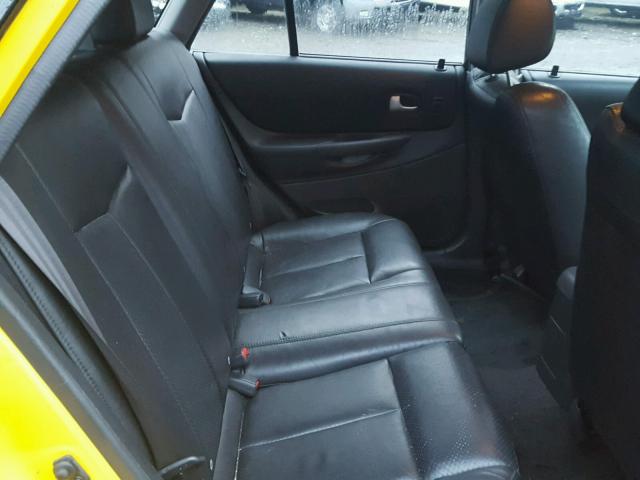 JM1BJ245621637432 - 2002 MAZDA PROTEGE PR YELLOW photo 6