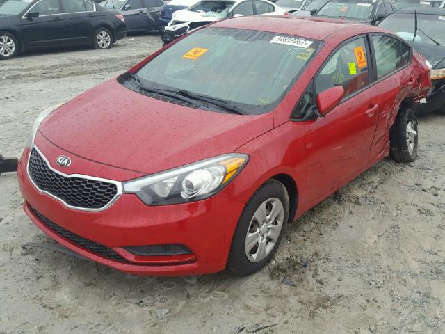 KNAFK4A68E5062168 - 2014 KIA FORTE LX RED photo 2