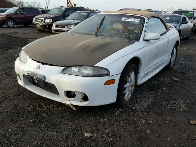 4A3AX55F2VE043501 - 1997 MITSUBISHI ECLIPSE SP WHITE photo 2