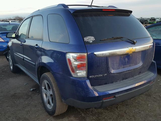 2CNDL63F676013974 - 2007 CHEVROLET EQUINOX LT BLUE photo 3