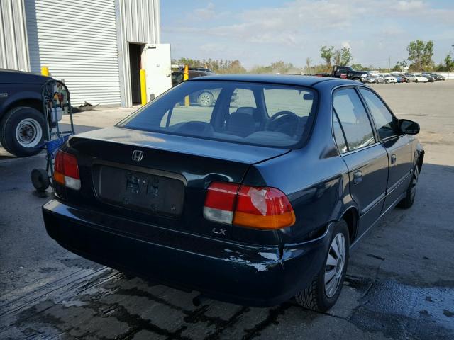 2HGEJ6675VH545805 - 1997 HONDA CIVIC LX GREEN photo 4