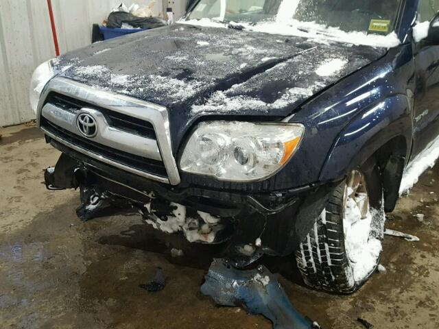 JTEBU14R58K007050 - 2008 TOYOTA 4RUNNER SR BLUE photo 9