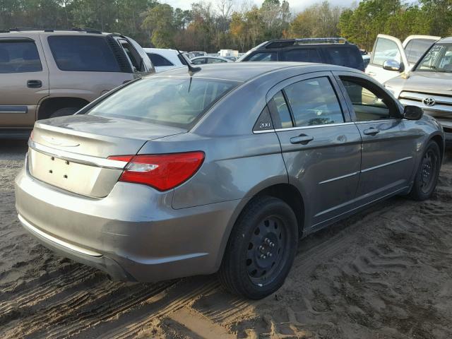 1C3CCBAB6DN608425 - 2013 CHRYSLER 200 LX GRAY photo 4