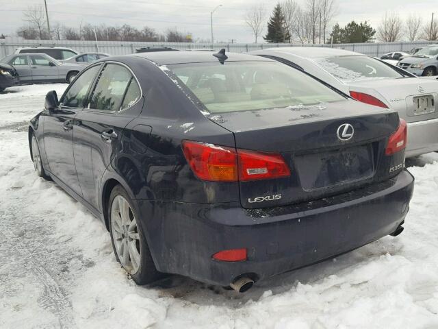 JTHBE262475012288 - 2007 LEXUS IS 350 BLUE photo 3