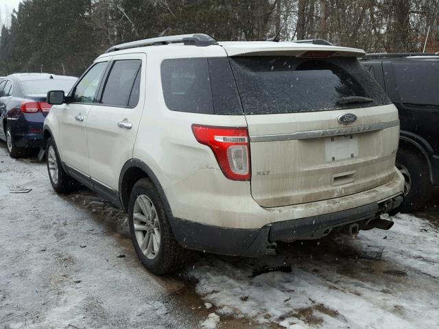 1FMHK8D85BGA28104 - 2011 FORD EXPLORER X WHITE photo 3