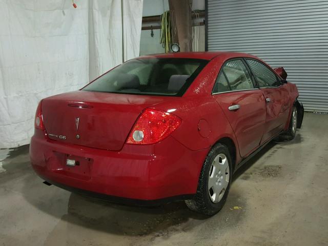 1G2ZF58B674257700 - 2007 PONTIAC G6 VALUE L RED photo 4